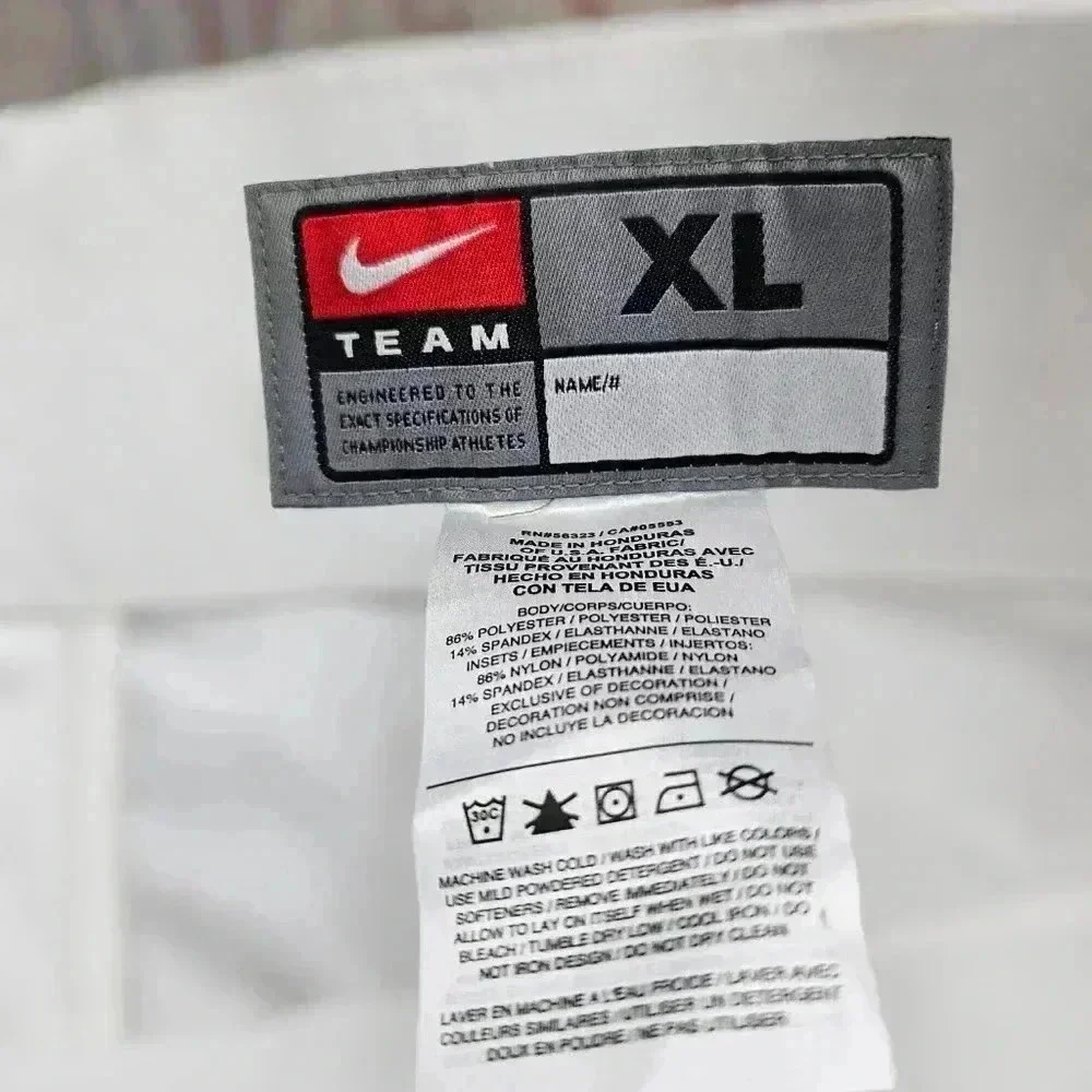 COPY - Nike Men's Open Field Football Pants White/Scarlet Red #615745/109 NWT XL